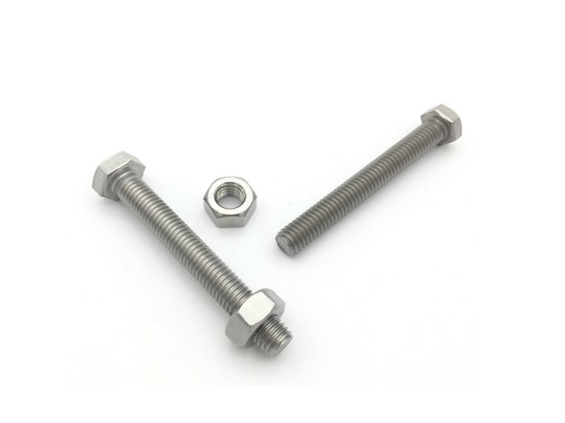 Hexagon bolt and nut